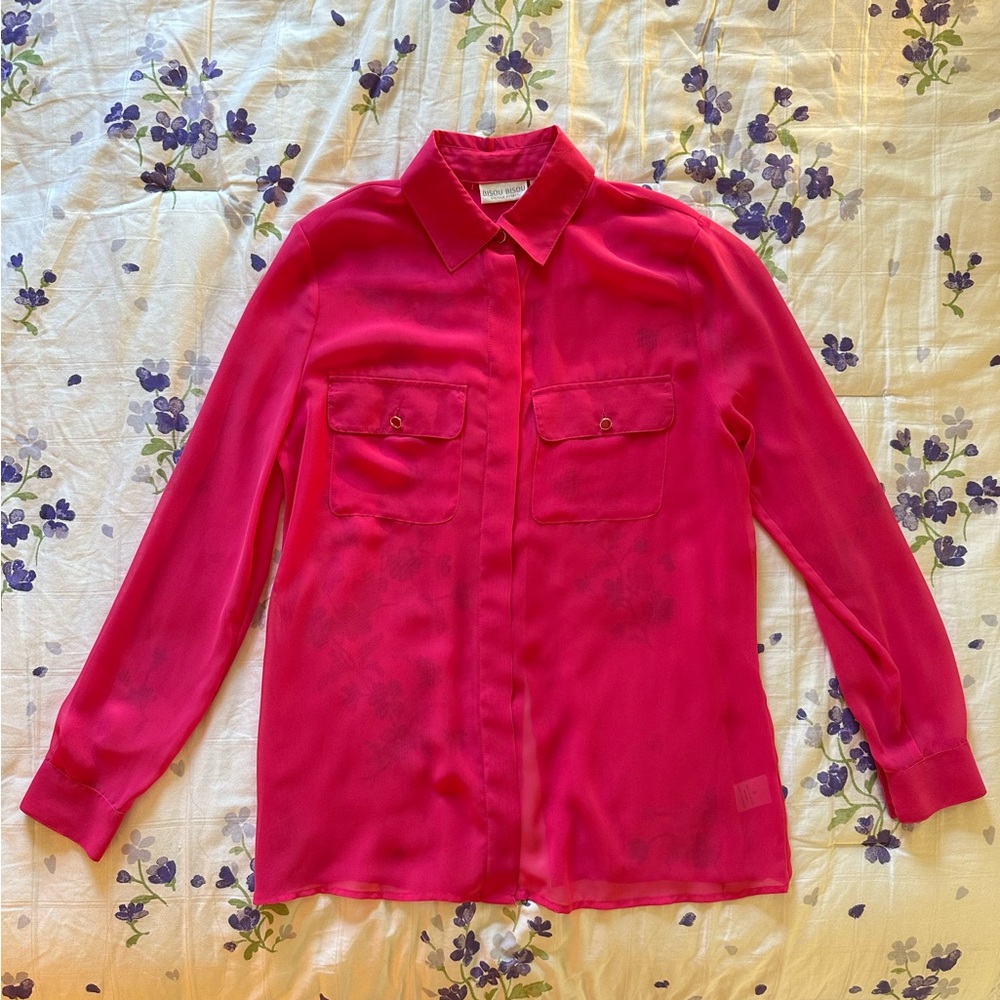 Pink Button Up Shirt